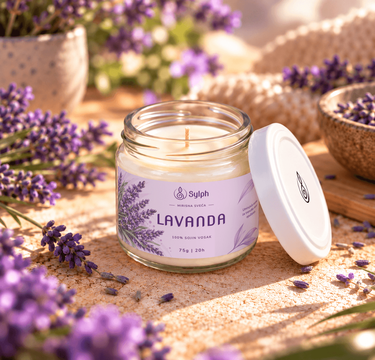 Lavanda 75g, otvorena tegla