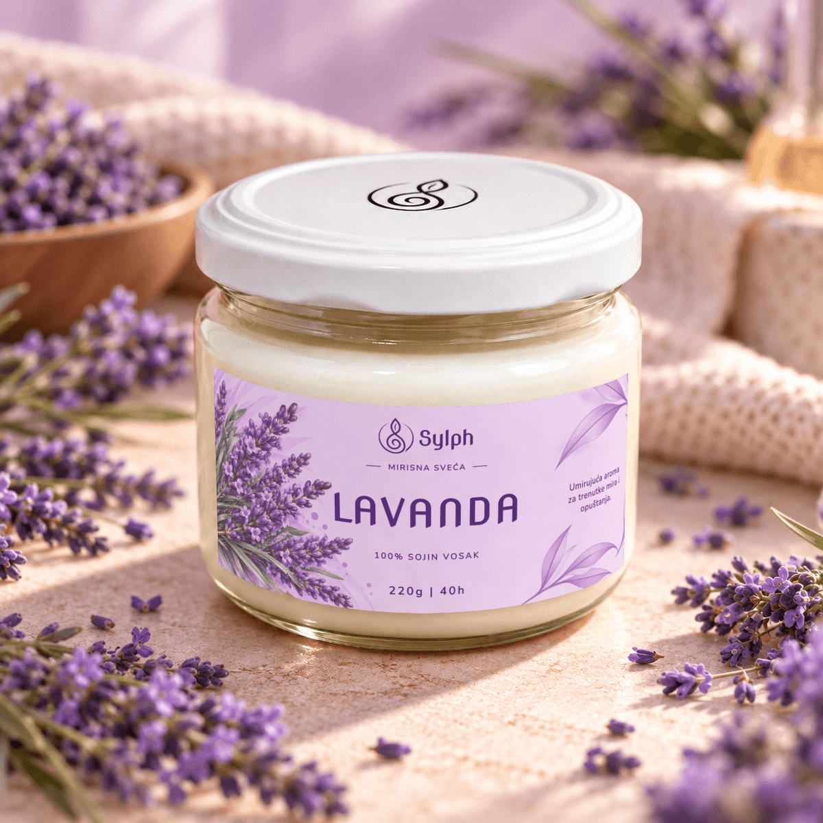 Lavanda 220g, zatvorena tegla