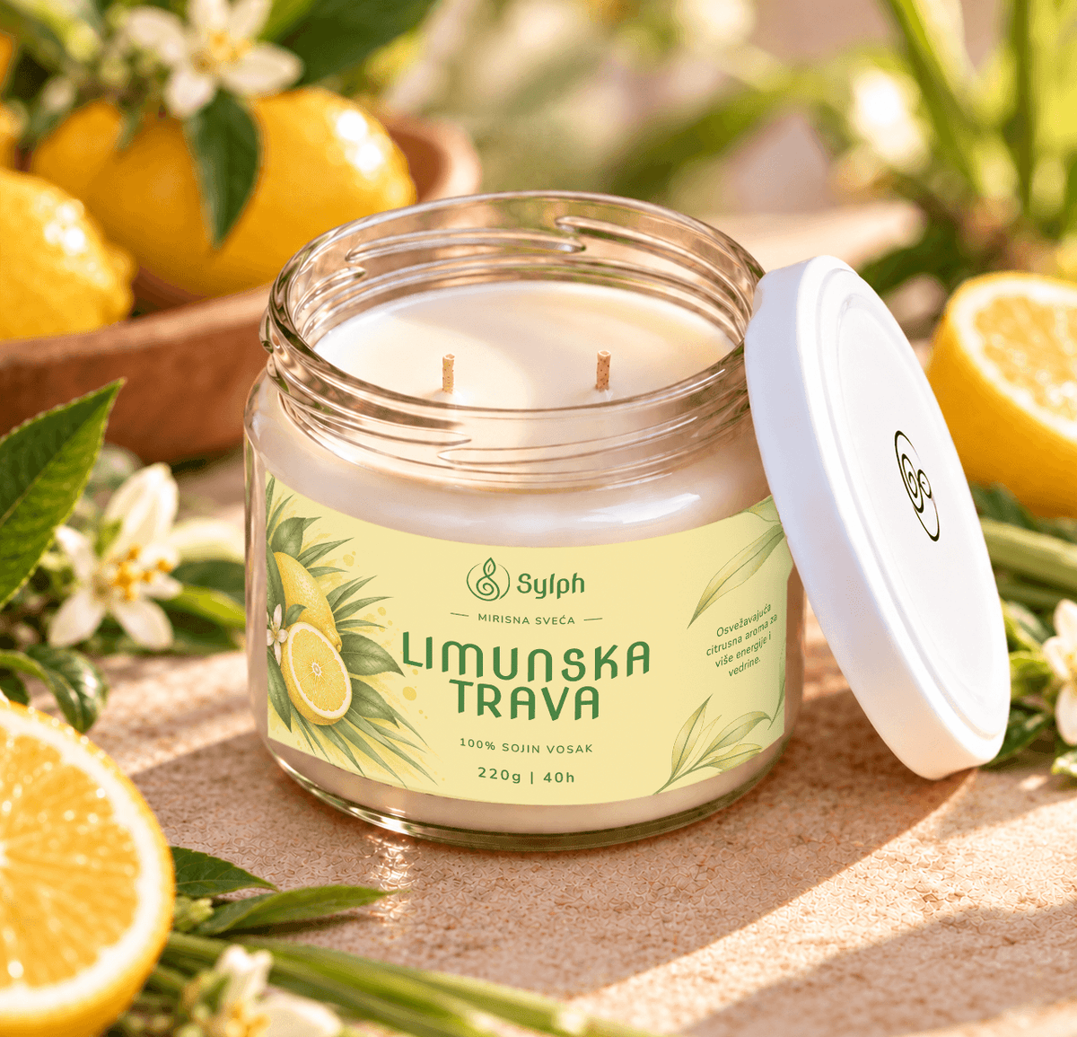 Limunska Trava 220g, otvorena tegla