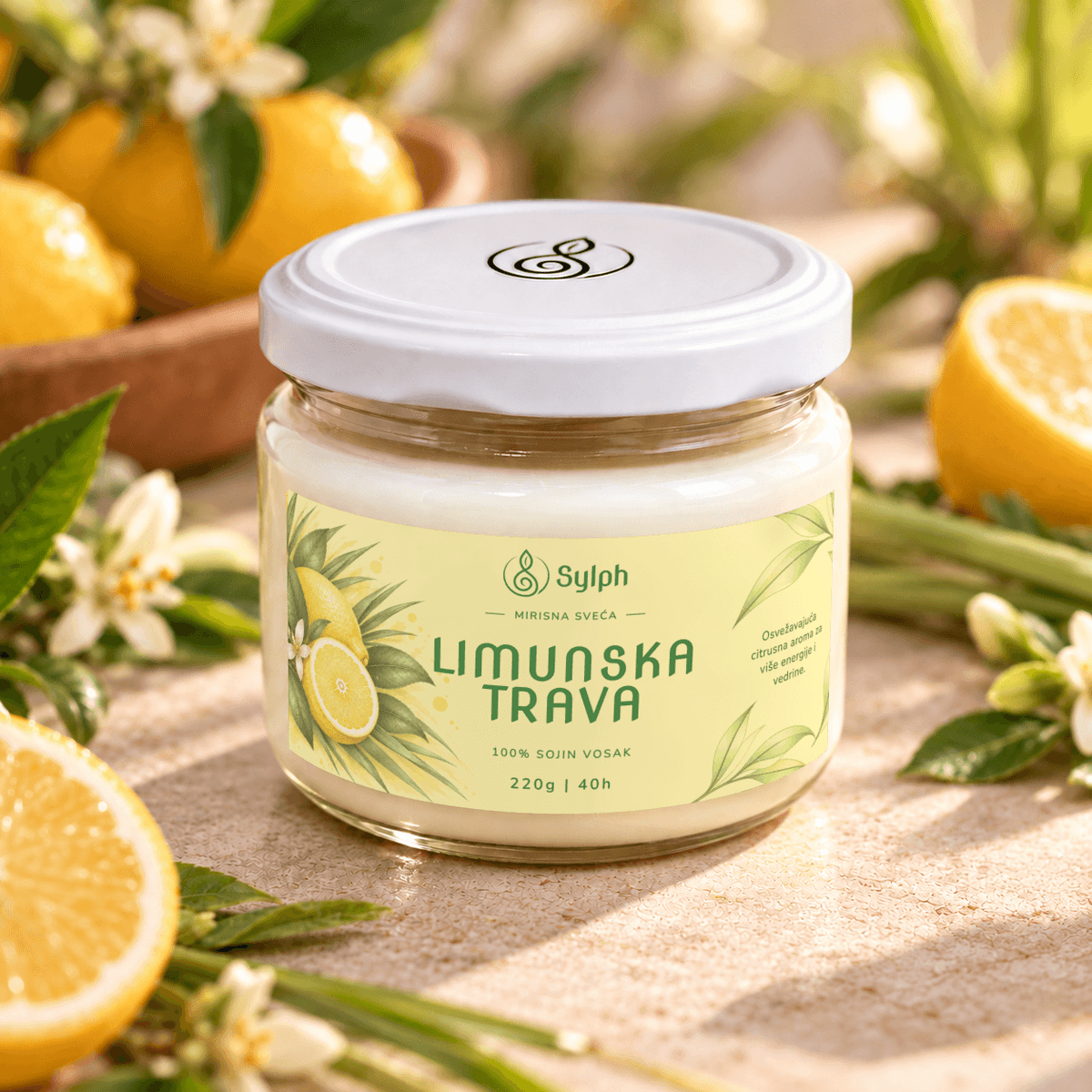 Limunska Trava 220g, zatvorena tegla